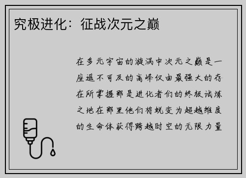 究极进化：征战次元之巅